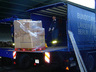 Anlieferung aus dem LV Berlin, Brandenburg, Sachsen-Anhalt / Foto: Thomas Pampel / BHE