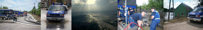 Bilderreihe: Impressionen vom Hochwassereinsatz mit HCP-Modul in Polen Juni 2010 
