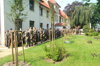 Foto: Benno Brunst OB Pasewalk / Rckbau von Sandscken an einer Schule 