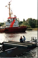lwehrbung im Nord-Ostsee-Kanal mit dem Feuerlschschiff Kiel von der Berufsfeuerwehr Kiel. / Foto: Claus Dpper